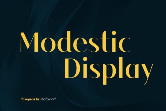 Modestic Display Bold Sans Serif Font By Plotomad