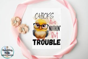 Sassy Chick with Glasses Pun Sublimation Graphic Illustrations By RamblingBoho 3