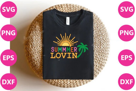 Summmer Lovin- Summer Retro  Svg Graphic T-shirt Designs By Craft Home