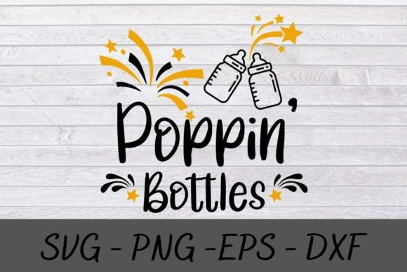 Poppin Bottles SVG Gráfico Manualidades Por sweettootssales