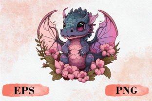 Pink Dragons Vector Png Graphic Illustrations By FlurryArt 2