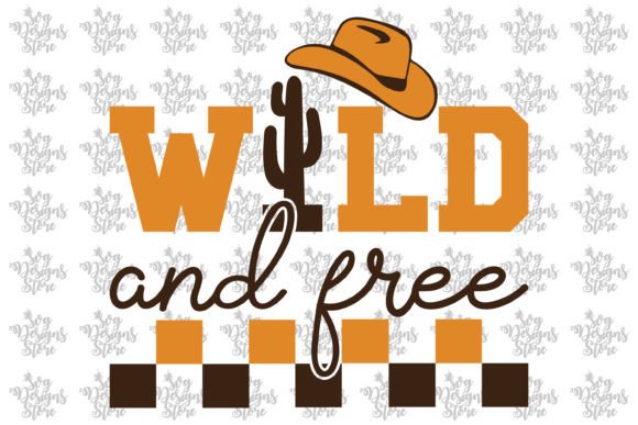 Wild and Free/Western Sublimation Graphic Print Templates By svgdesignsstore07