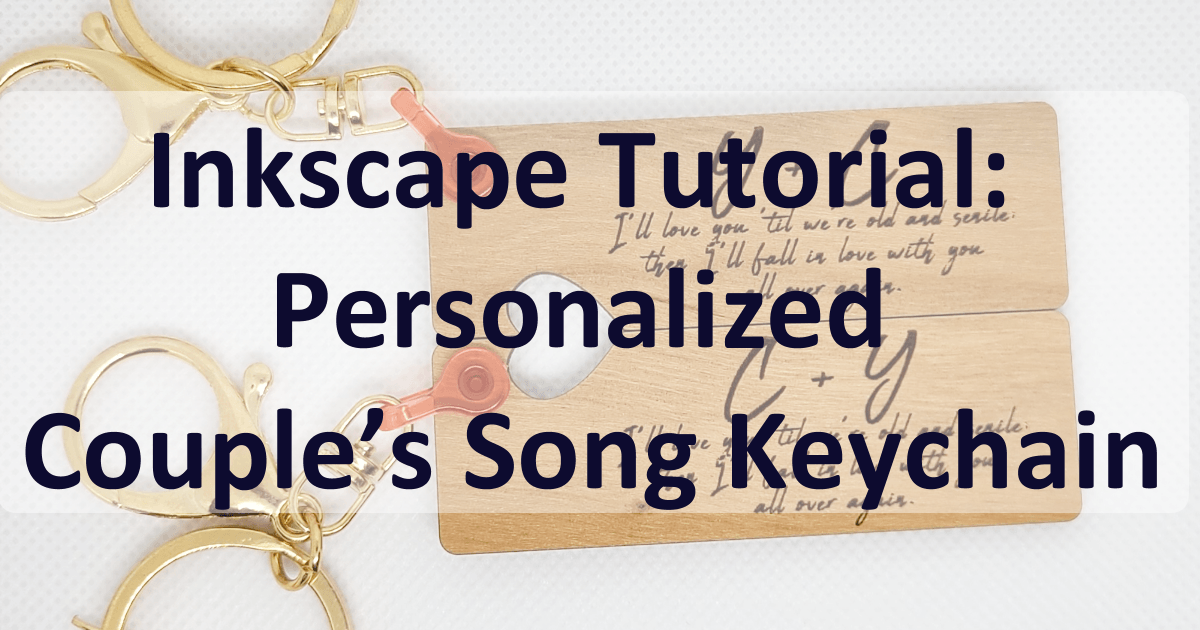 Inkscape Tutorial: Couples Personalized Keychain main article image