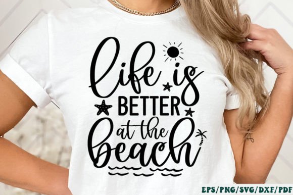 Life is Better at the Beach Svg Afbeelding Crafts Door Designer302