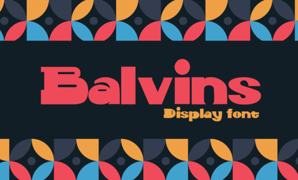 Balvins Display Font By Mofr24 Studio