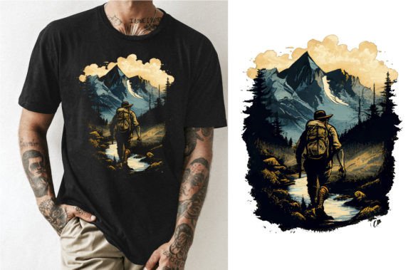 Hiking, Outdoors, Adventure, Camping Graphic T-shirt Designs By Creative shirts