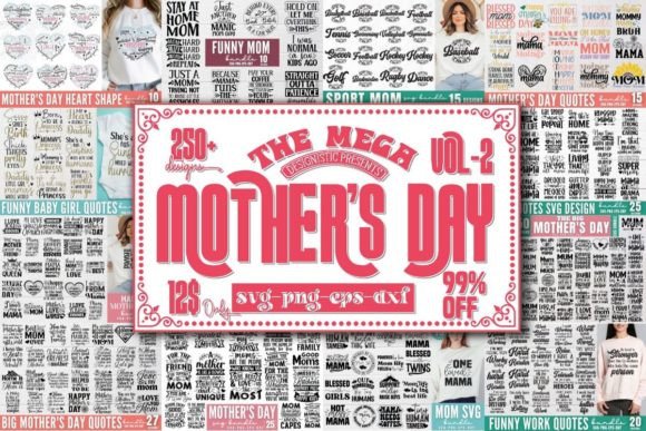 The Mega Mother's Day SVG Bundle Grafik Plotterdateien Von Design's Dark