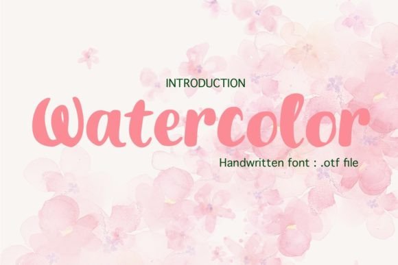 Watercolor Script & Handwritten Font By PeamCreations
