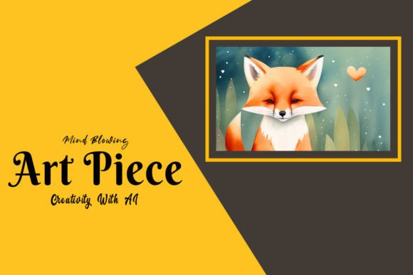 Creative Artistic Fox Painting Art 03 Graphic AI Sketches By Design BLOOM