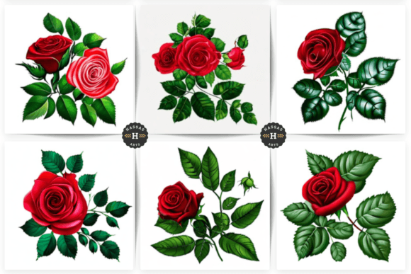 Rose Flowers Beautiful Collection Graphic AI Graphics By Hassas Arts