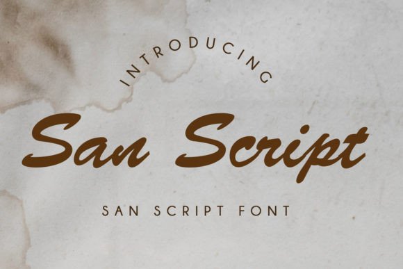San Script Script & Handwritten Font By Rezastudio
