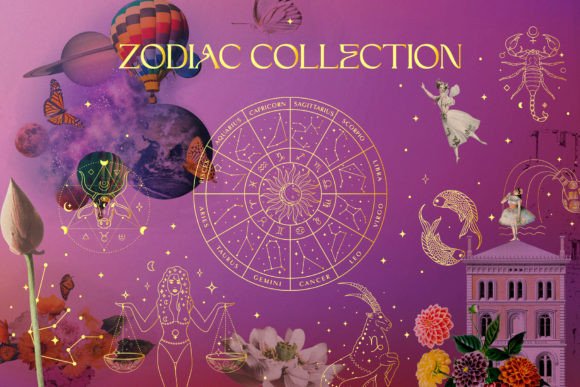 Zodiac Signs and Horoscope Design Kits Graphic Logos By Olya.Creative