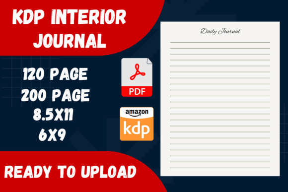 Daily Journal | Kdp Interior | Notebook Afbeelding KDP-ontwerpen Door ASEVEN