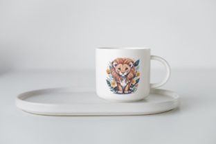 Baby Lion Watercolor Sublimation Png Graphic Illustrations By FlurryArt 4