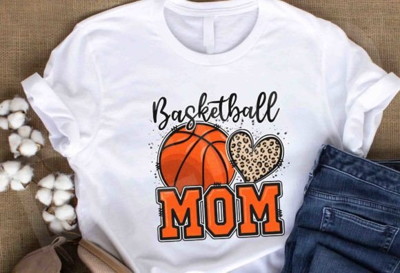 Basketball Mom Png Sublimation Design Graphic T-shirt Designs By ThngphakJSC
