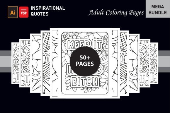 Inspirational Quotes Adult Coloring Graphic Coloring Pages & Books Adults By azzziz