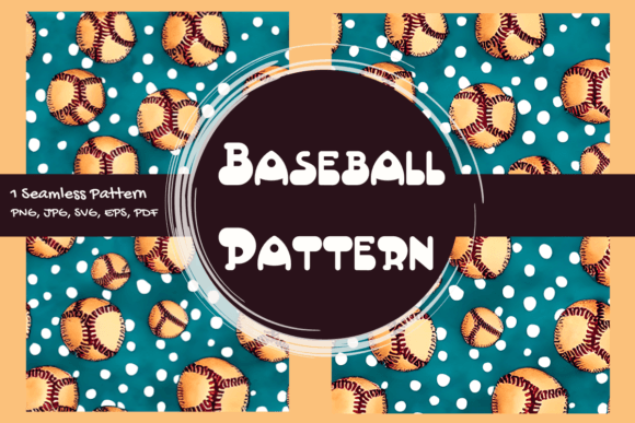 Baseball Pattern Graphic Patterns By Pleasant Patterns