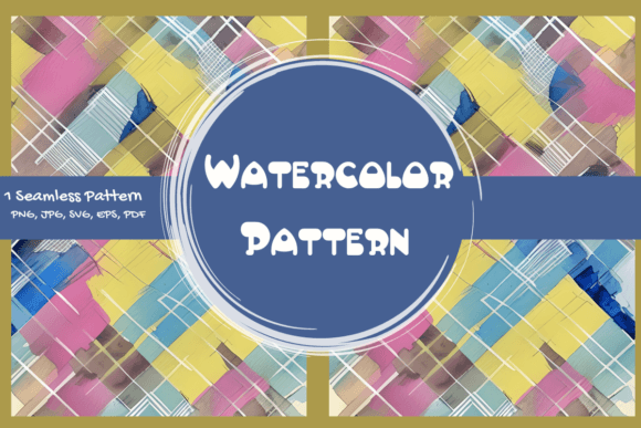 Watercolor Pattern Grafik Papier-Muster Von Pleasant Patterns