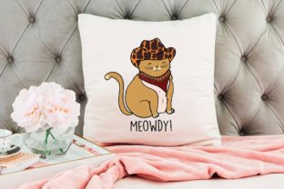Cowboy Cat ,Meowdy!,Funny Cat Png Graphic Illustrations By Magic Rabbit 4