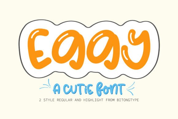Eggy Display Font By BitongType