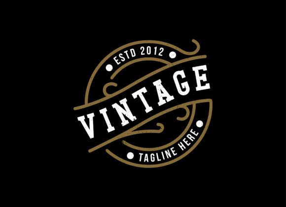 Old Style Vintage Apparel Emblem Graphic Logos By Alvin Creative