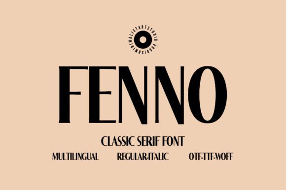 Fenno Serif Font By Minimalistartstudio
