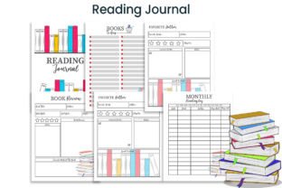 Reading Journal. Book Review Journal Graphic KDP Interiors By Kdp Vibe 1