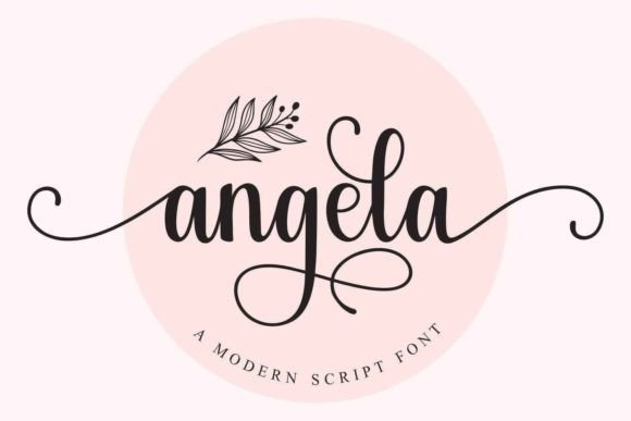 Angela Script & Handwritten Font By Mozatype