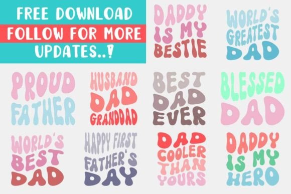 Dad Daddy Papa Father's Day Svg Graphic Crafts By CraftStudio