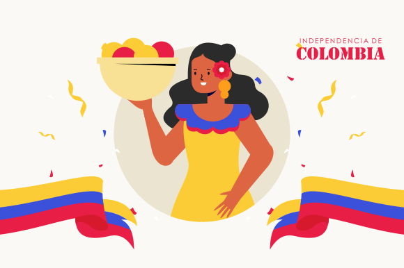 Festivities in Colombia Illustration Graphic Illustrations By DEEMKA STUDIO