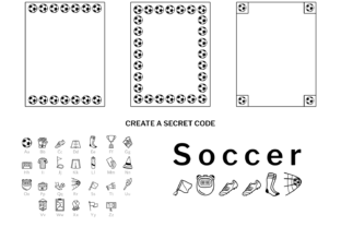 Soccer Doodle Font Dingbat Font Di digitalplannerland 6