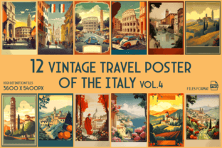 Vintage Travel Posters of the Italy Illustration Illustrations Imprimables Par xhafergashi 1