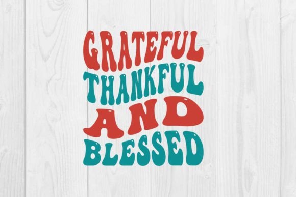 Grateful and Blessed Graphic T-shirt Designs By CraftStudio