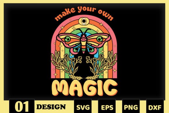 Make Your Own Magic Boho Mystical Grafik Plotterdateien Von Skinite