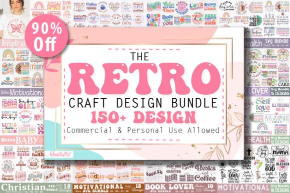 Retro Big Craft Bundle. Graphic Crafts By Hkartist12