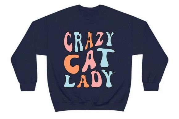 Crazy Cat Lady Graphic T-shirt Designs By CraftStudio