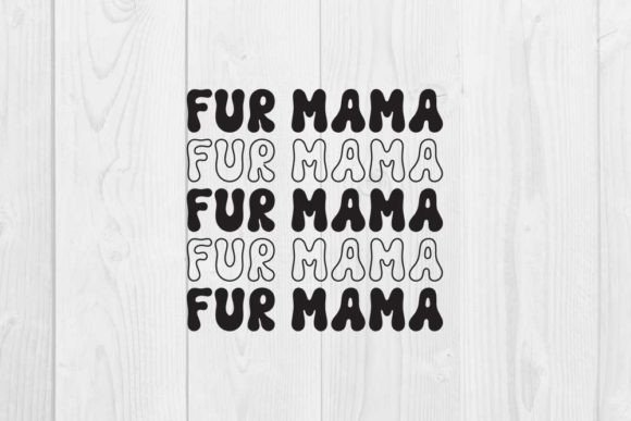 Cat Quote Design, Fur Mama Graphic T-shirt Designs By CraftStudio