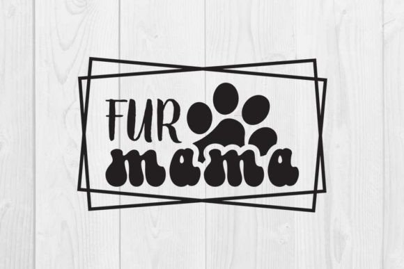 Cat Quote Design, Fur Mama Graphic T-shirt Designs By CraftStudio
