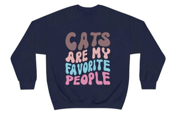 Cats Are My Favorite People Graphic T-shirt Designs By CraftStudio