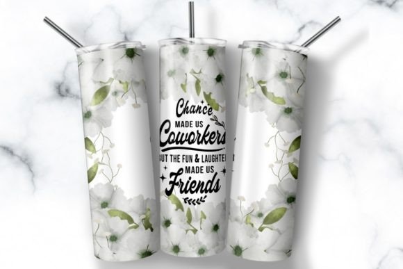 Coworker Skinny Tumbler PNG Sublimation Graphic Print Templates By AppearanceCraft