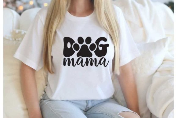 Dog Quote Design, Dog Mama Graphic T-shirt Designs By CraftStudio
