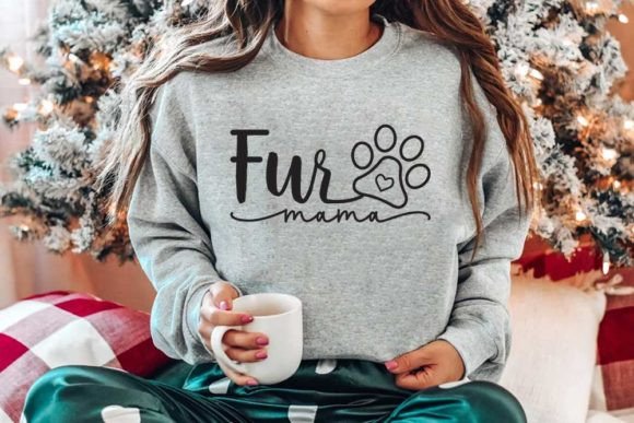 Dog Quote Design, Fur Mama Graphic T-shirt Designs By CraftStudio