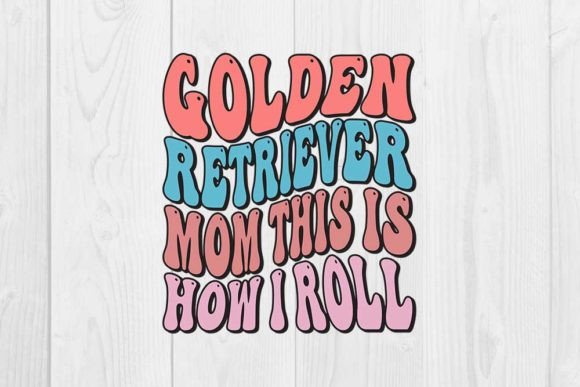 Golden Retriever Mom Graphic T-shirt Designs By CraftStudio