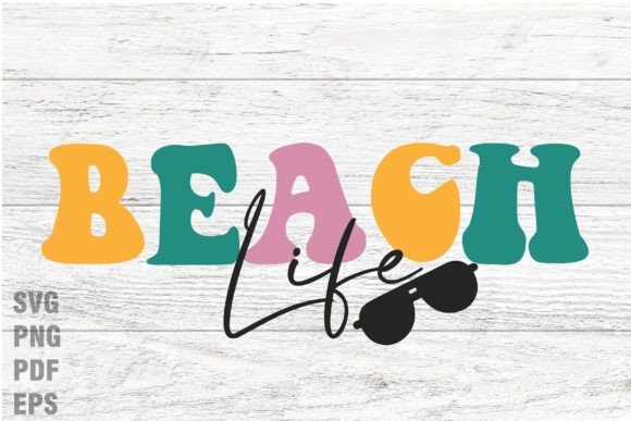 Beach Life Svg Retro Summer Graphic Crafts By LMY