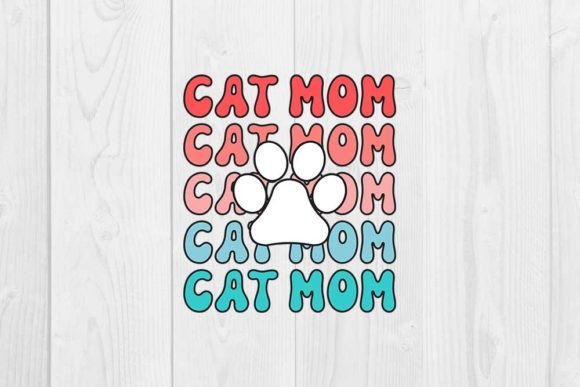  Cat Mom Graphic T-shirt Designs By CraftStudio