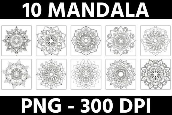 10 Mandala Coloring Pages Graphic Coloring Pages & Books By Mystic Oasis