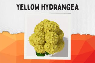 A Yellow Hydrangea Canvas Gráfico Gráficos de IA Por WonderWallArt 7