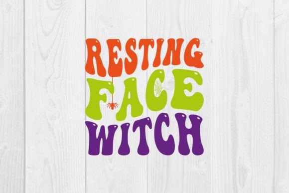 Halloween Quote Design, Resting Face Witch Graphic T-shirt Designs By CraftStudio