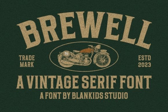 Brewell Serif Font By Blankids Studio