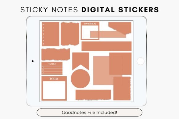 Copper Coin Digital Sticky Notes Graphic Objects By emmaloustudioco